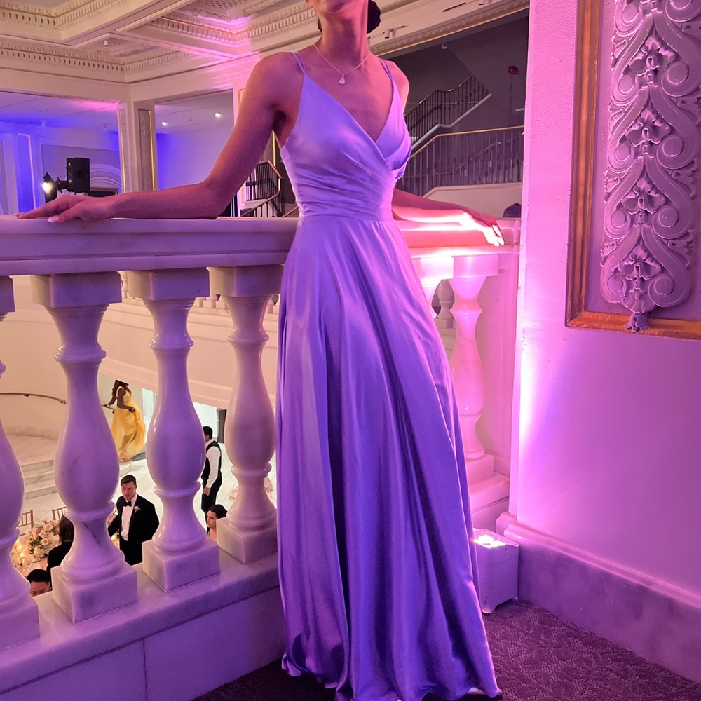 Elegant Lavender Evening Gown